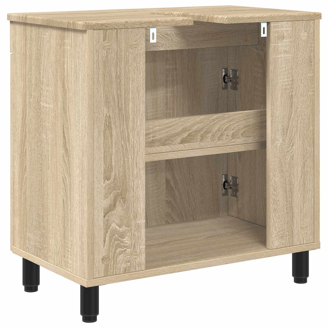 Badeværelse Vaskeskab Sonoma-eg 60 x 35 x 60 cm Konstrueret træ