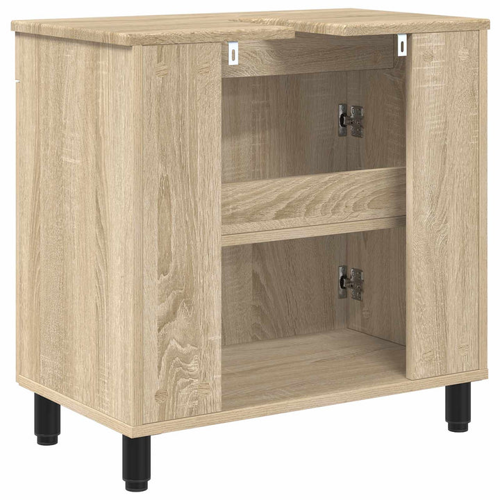 Badeværelse Vaskeskab Sonoma-eg 60 x 35 x 60 cm Konstrueret træ