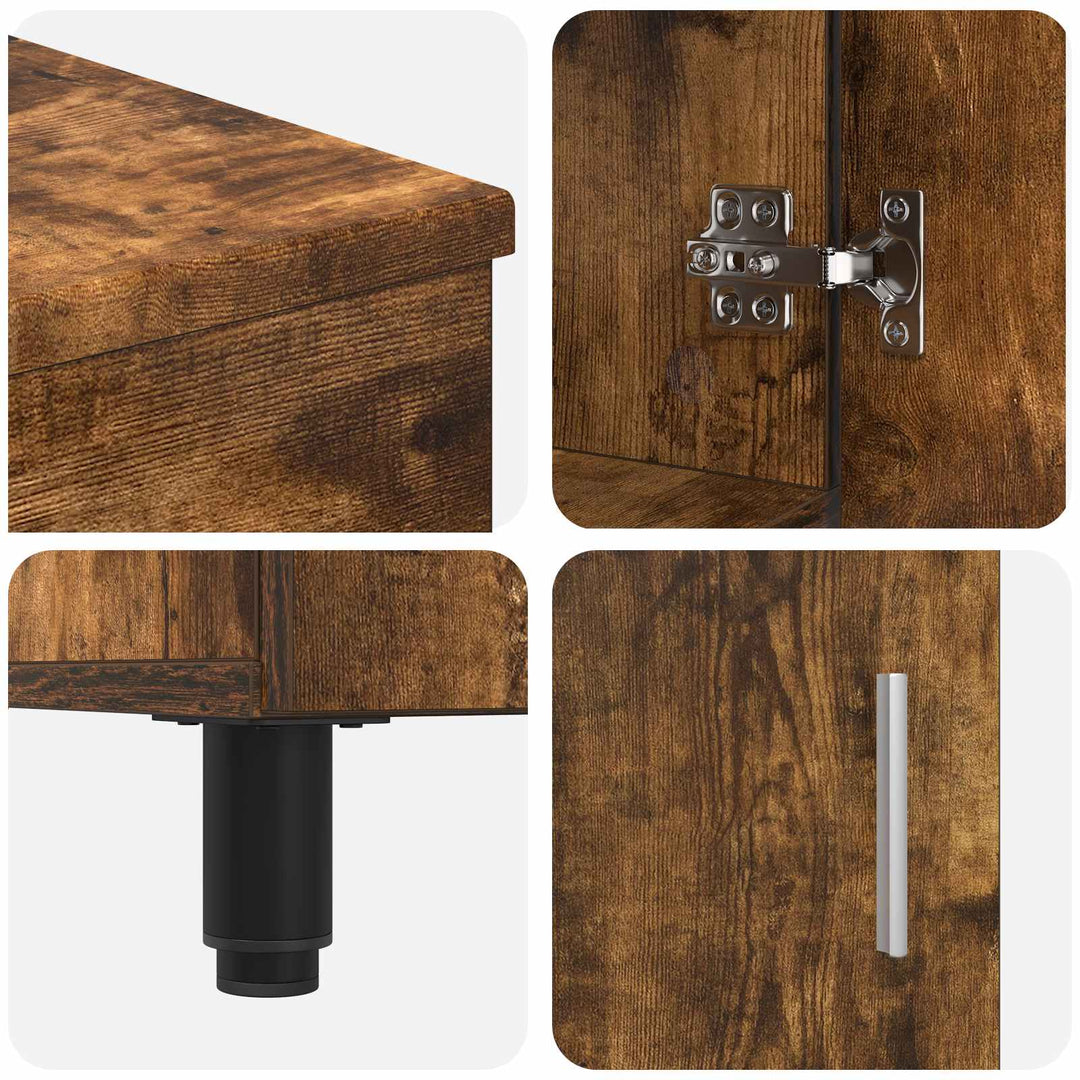 Badeværelse Vaskeskab Røget eg 60 x 35 x 60 cm Konstrueret træ