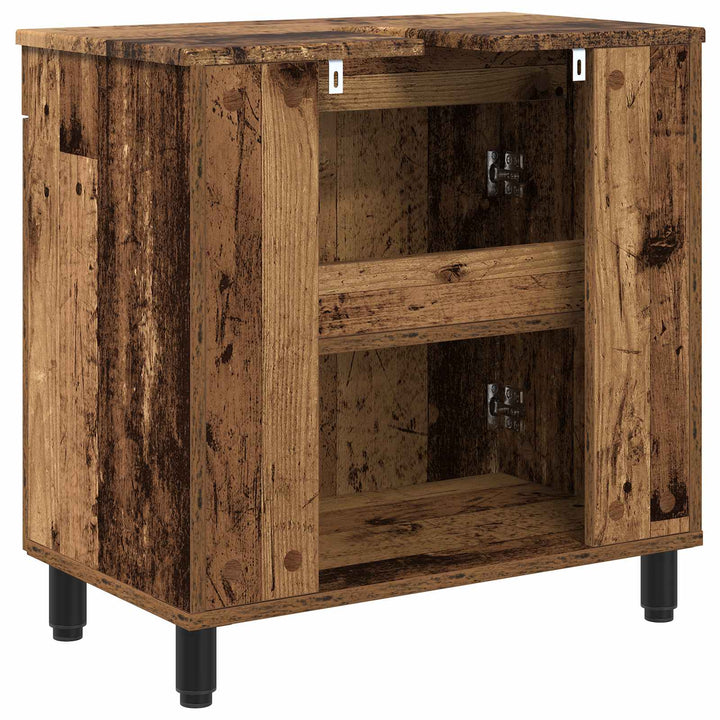Badeværelse Vaskeskab Gammelt træ 60 x 35 x 60 cm