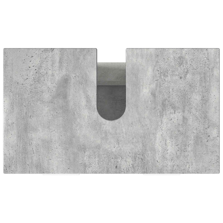 Badeværelse Vaskeskab Betongrå 60 x 35 x 60 cm Konstrueret træ
