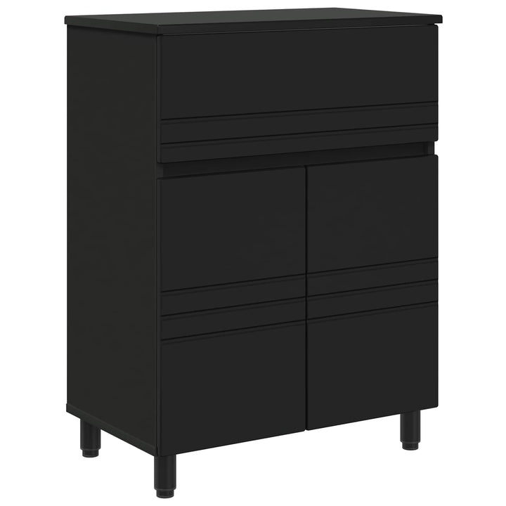 Badeværelse Vaskeskab Sort 60 x 35 x 80 cm Konstrueret træ