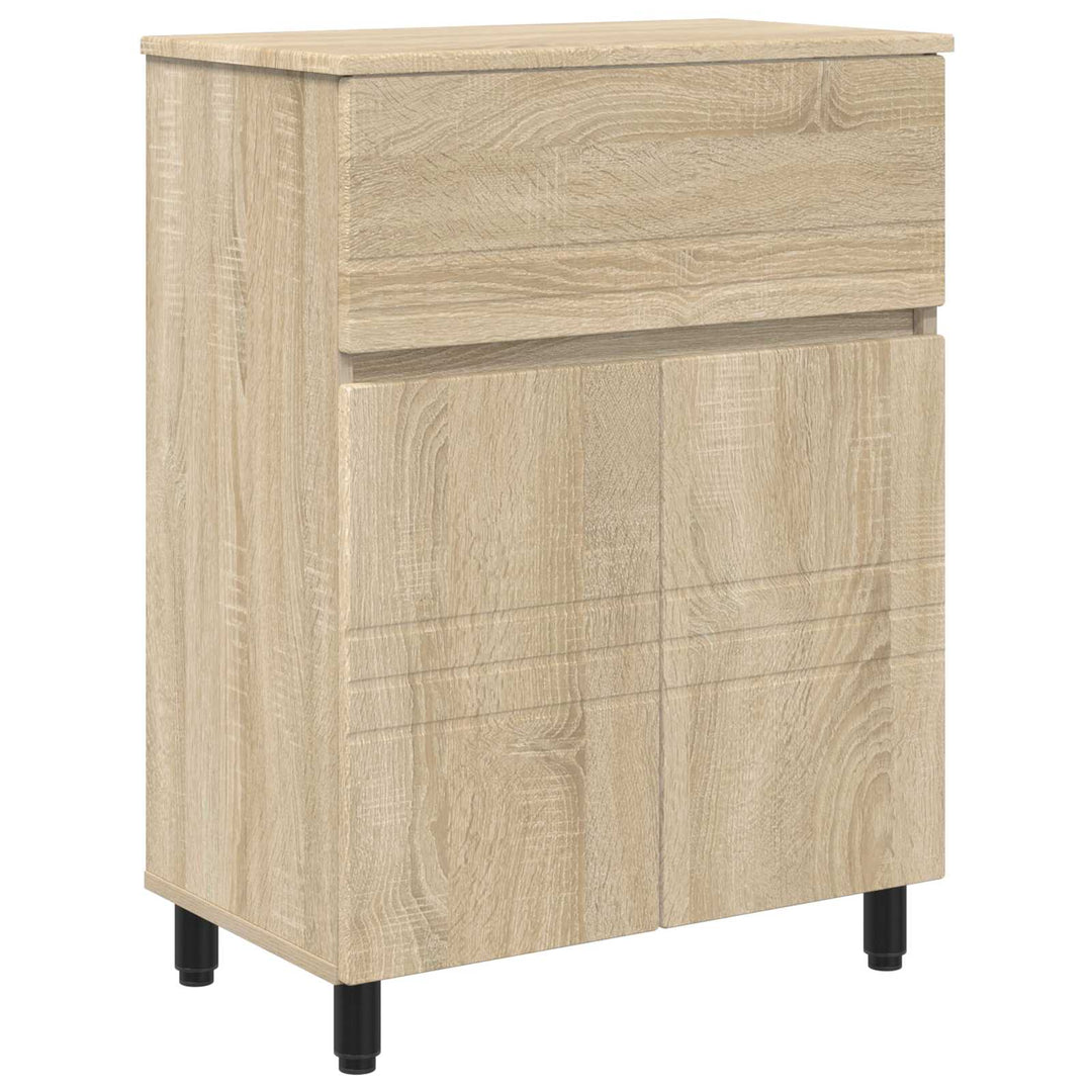Badeværelse Vaskeskab Sonoma-eg 60 x 35 x 80 cm Konstrueret træ