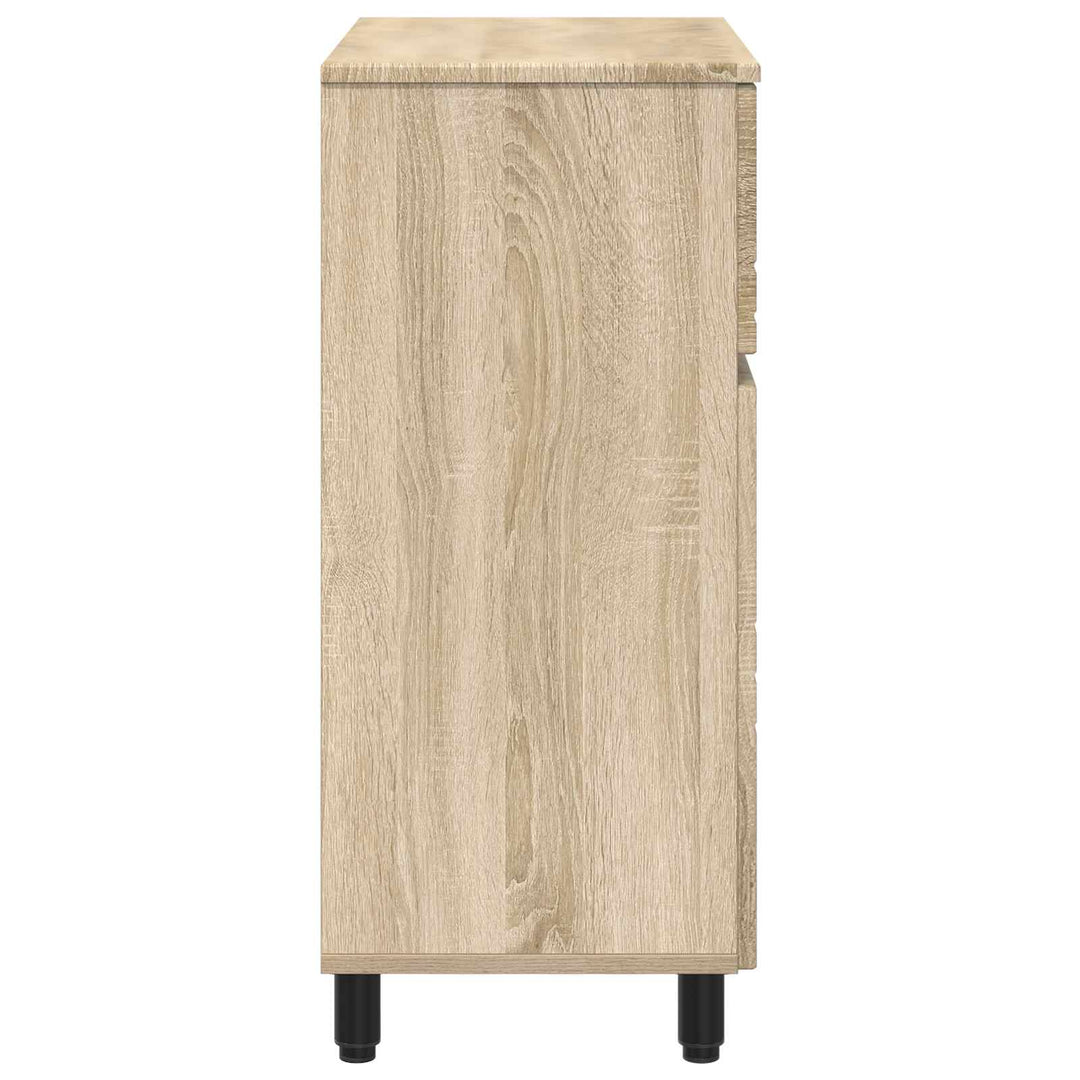Badeværelse Vaskeskab Sonoma-eg 60 x 35 x 80 cm Konstrueret træ
