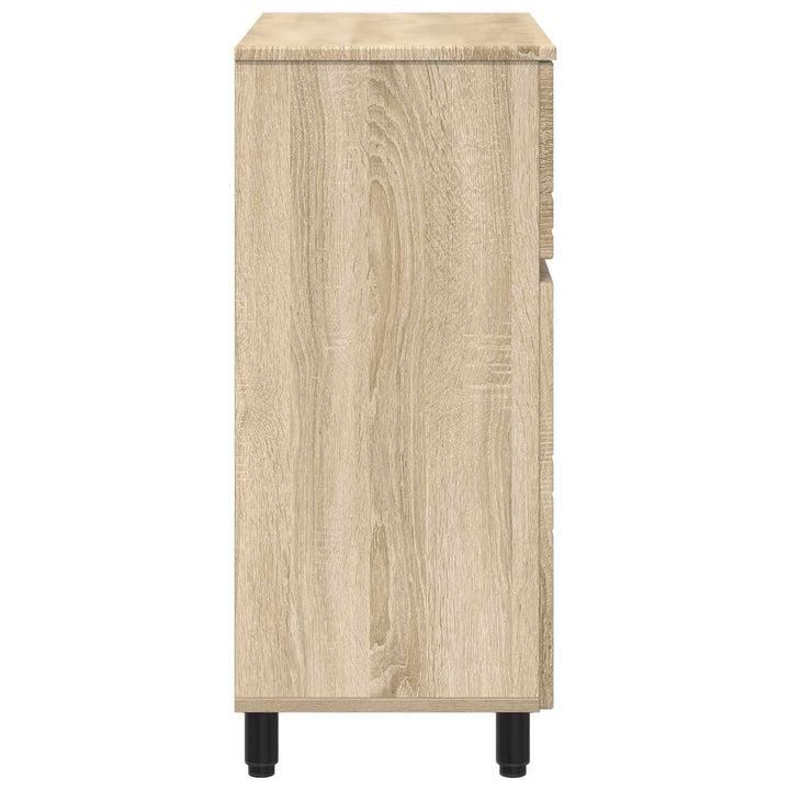 Badeværelse Vaskeskab Sonoma-eg 60 x 35 x 80 cm Konstrueret træ