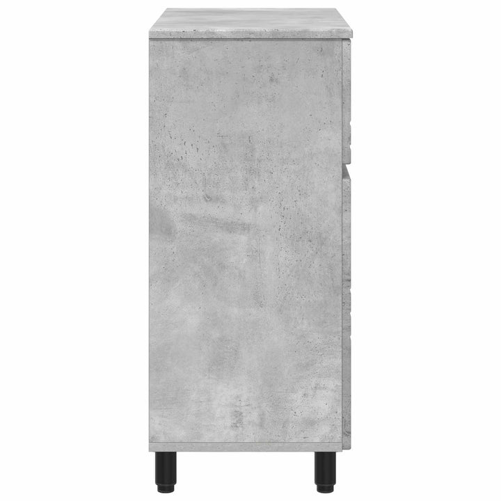 Badeværelse Vaskeskab Betongrå 60 x 35 x 80 cm Konstrueret træ