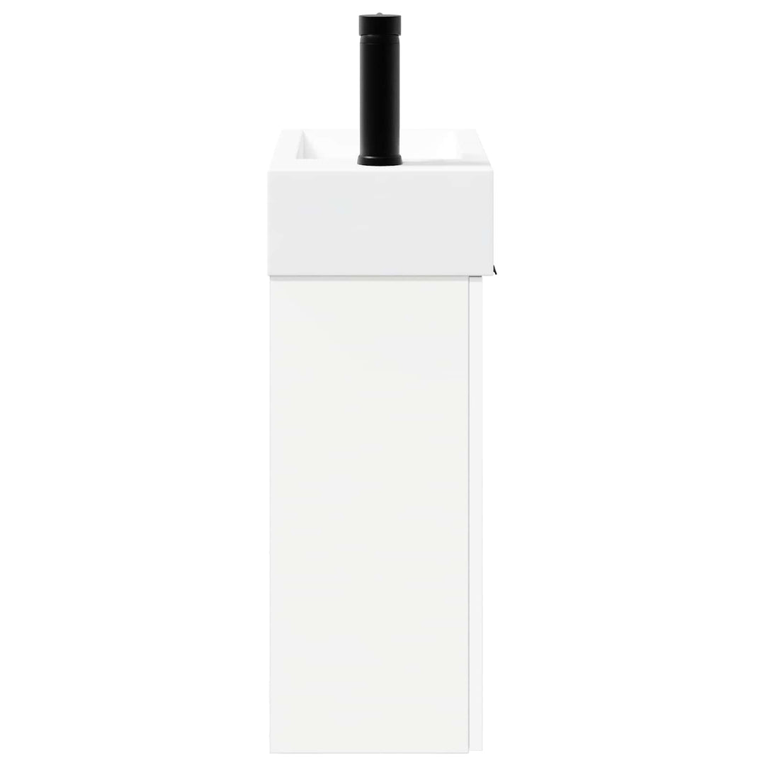 Badeværelses Vanity-enhed med Armatur Hvid 45,5 x 22,5 x 84 cm