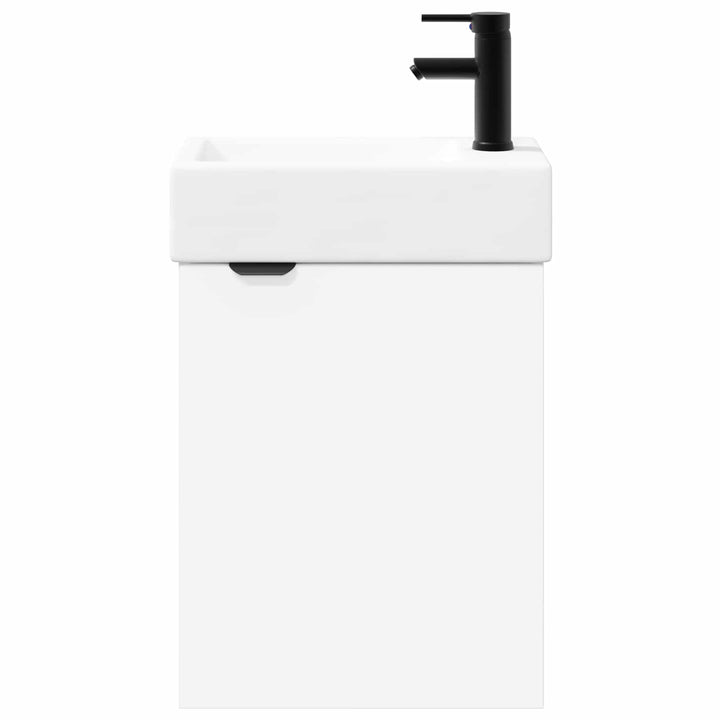 Badeværelses Vanity-enhed med Armatur Hvid 45,5 x 22,5 x 84 cm