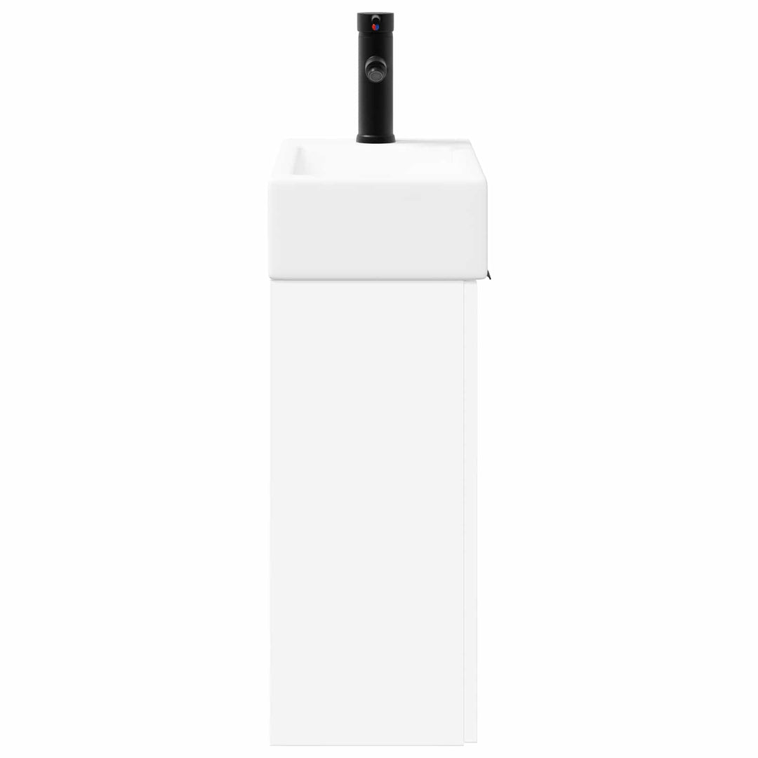 Badeværelses Vanity-enhed med Armatur Hvid 45,5 x 22,5 x 84 cm