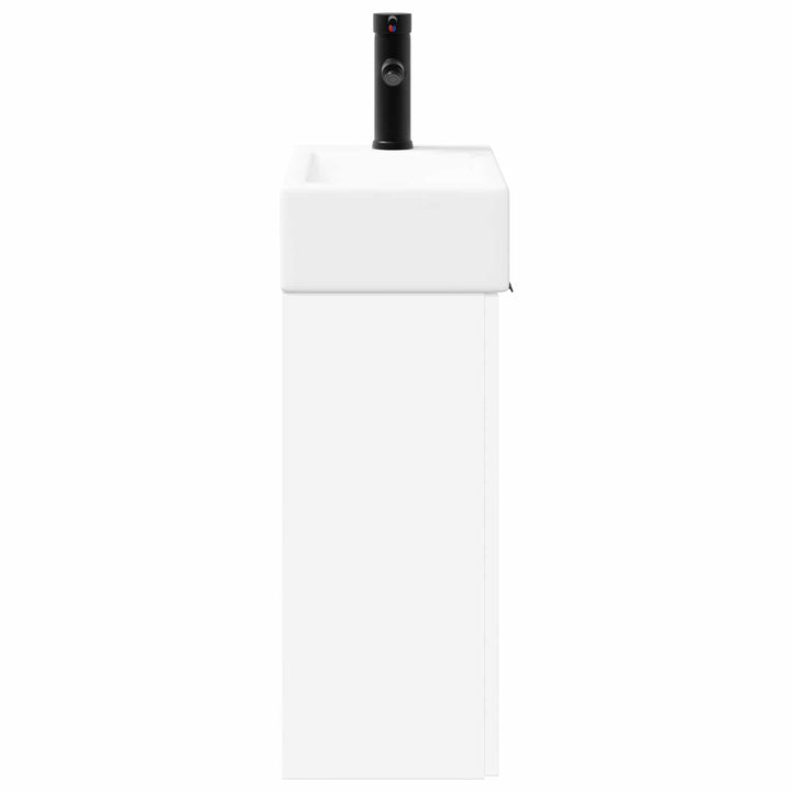 Badeværelses Vanity-enhed med Armatur Hvid 45,5 x 22,5 x 84 cm