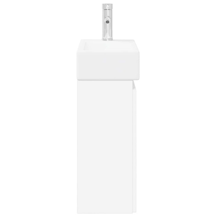 Badeværelses Vanity-enhed med Armatur Hvid 45,5 x 22,5 x 84 cm