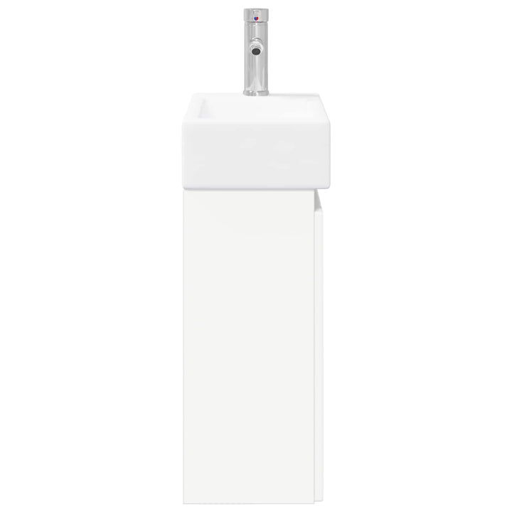 Badeværelses Vanity-enhed med Armatur Hvid 45,5 x 25,5 x 84 cm