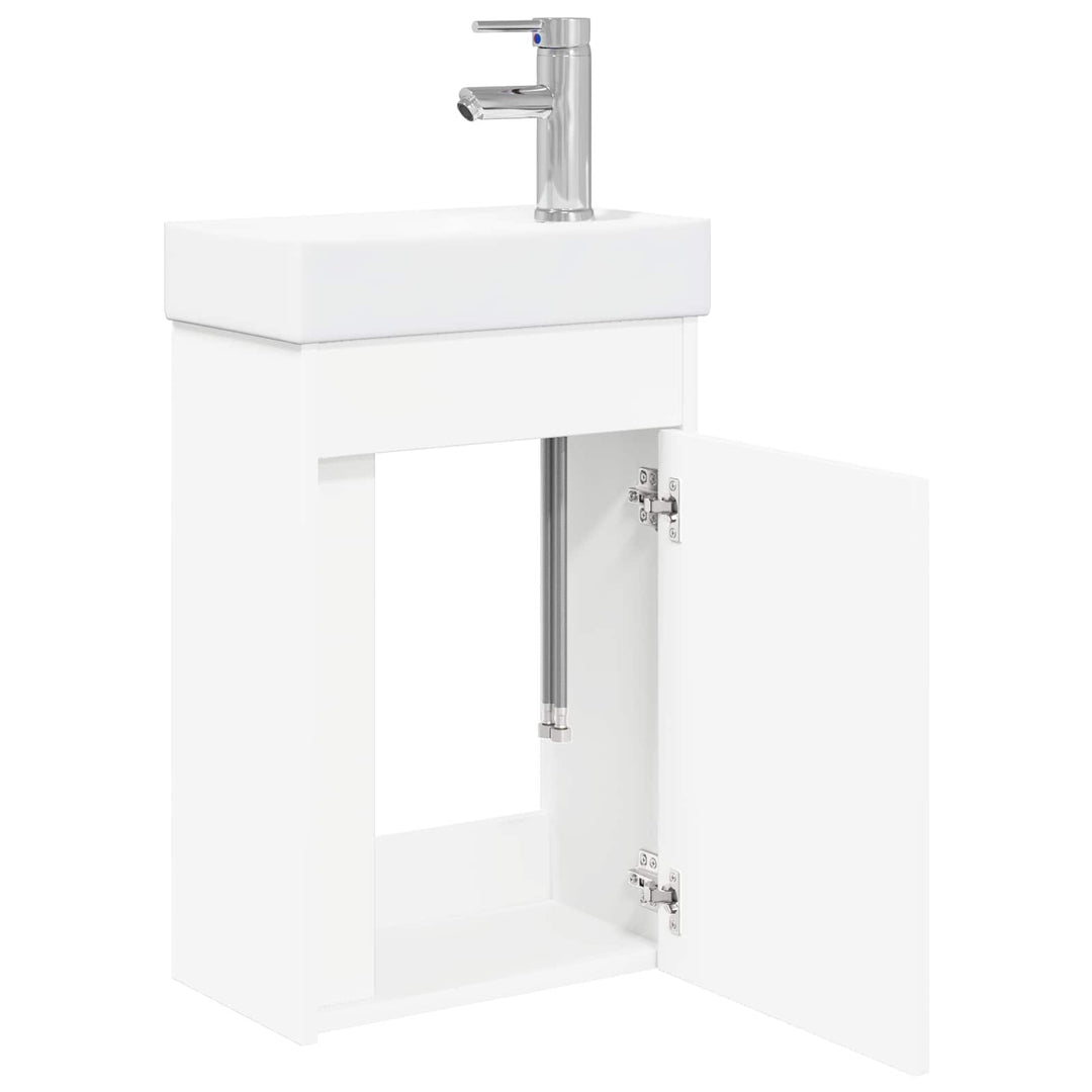 Badeværelses Vanity-enhed med Armatur Hvid 40,5 x 22,5 x 62 cm