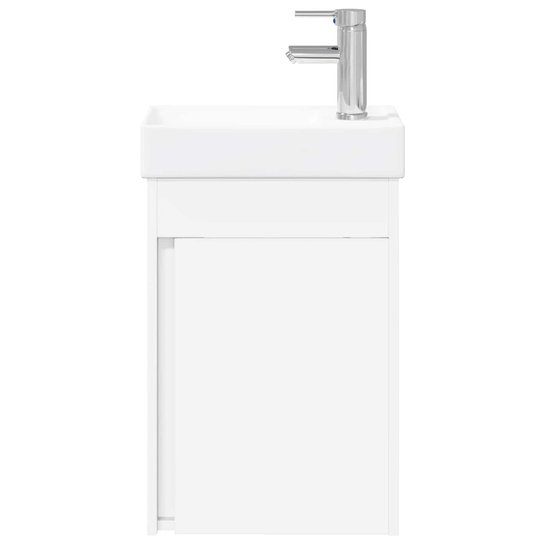 Badeværelses Vanity-enhed med Armatur Hvid 40,5 x 22,5 x 62 cm
