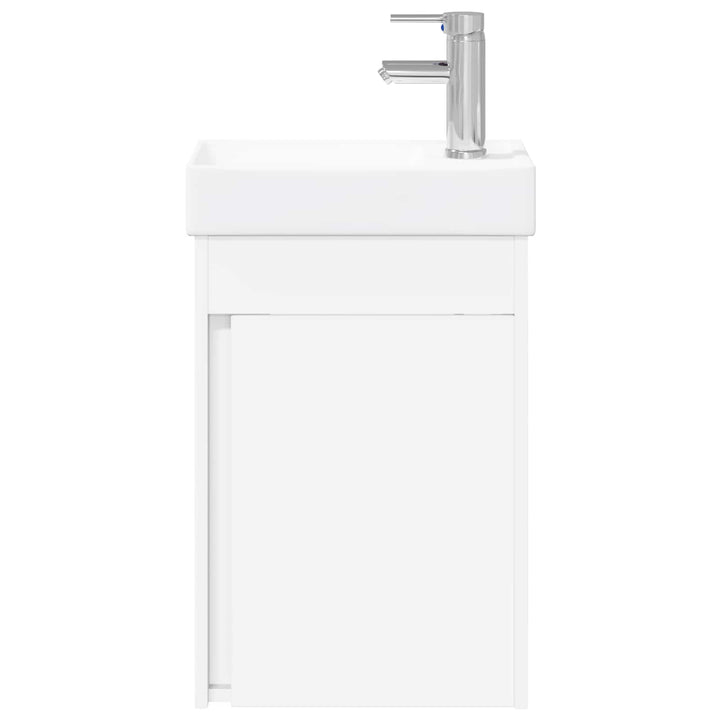Badeværelses Vanity-enhed med Armatur Hvid 40,5 x 22,5 x 62 cm