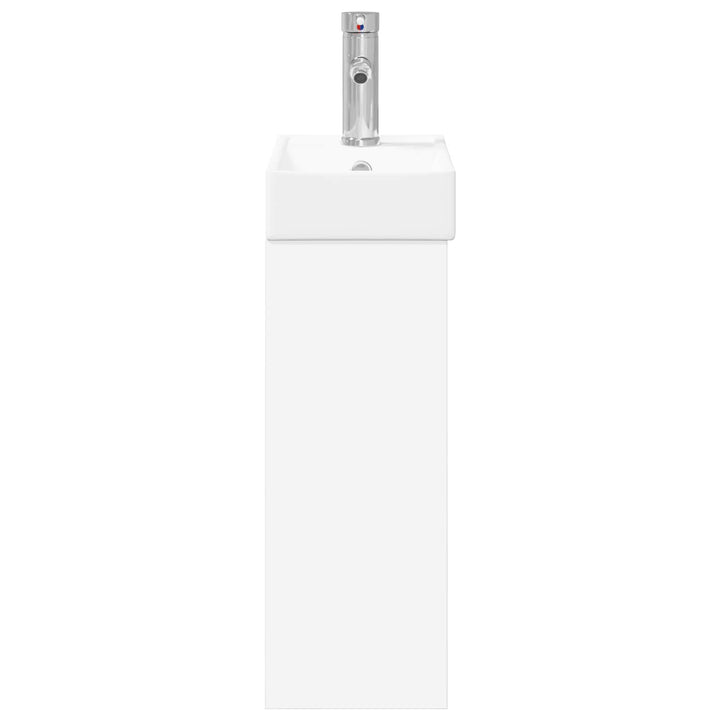 Badeværelses Vanity-enhed med Armatur Hvid 40,5 x 22,5 x 62 cm