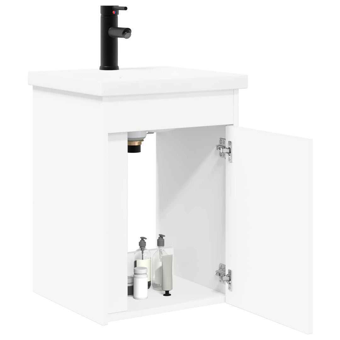 Badeværelses Vanity-enhed med Armatur Hvid 42 x 40 x 74,5 cm