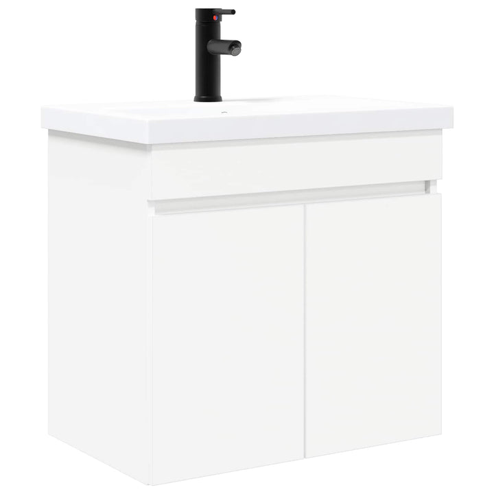 Badeværelses Vanity-enhed med Armatur Hvid 61 x 40 x 74,5 cm