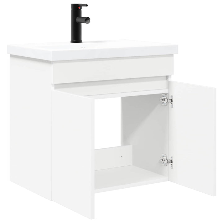Badeværelses Vanity-enhed med Armatur Hvid 61 x 40 x 74,5 cm