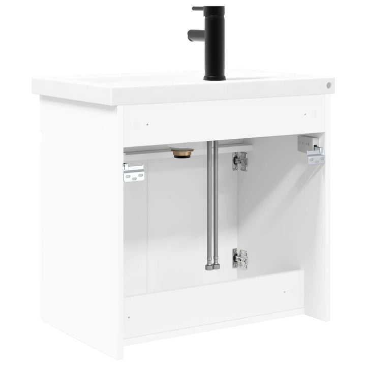 Badeværelses Vanity-enhed med Armatur Hvid 61 x 40 x 74,5 cm