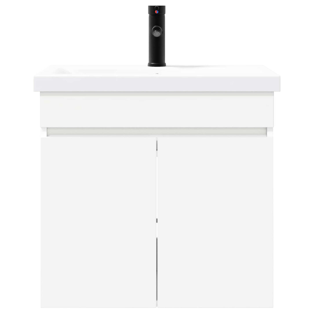 Badeværelses Vanity-enhed med Armatur Hvid 61 x 40 x 74,5 cm