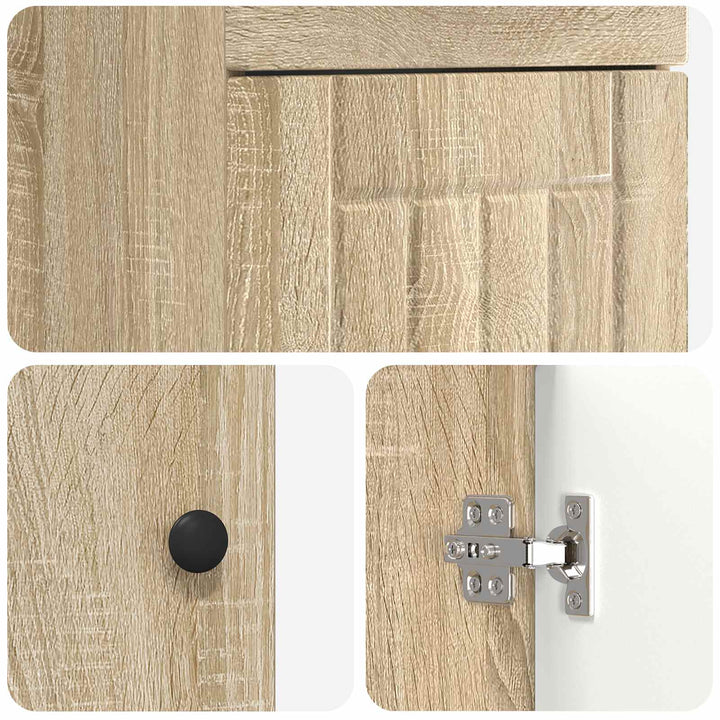 Badeværelsesvask med vask Sonoma-eg 42 x 40 x 84,5 cm
