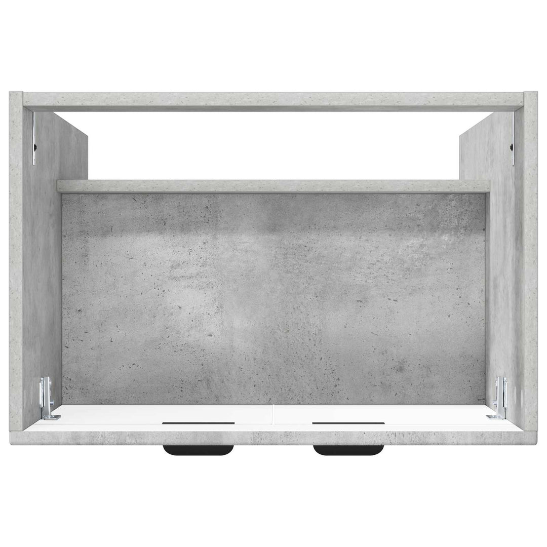 Bad møbel under vasken Betongrå 78,5 x 37,5 x 81 cm
