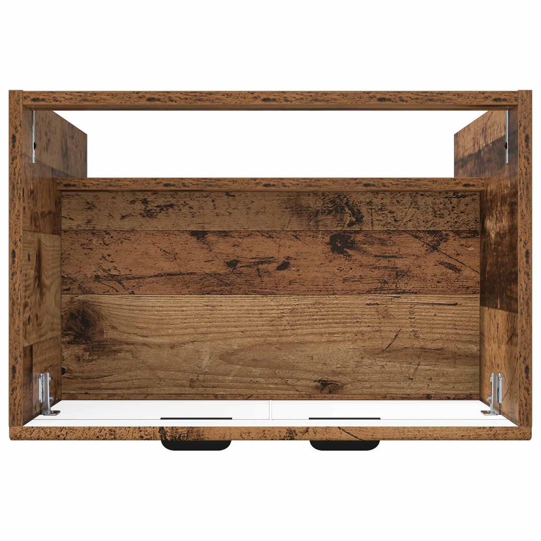 Bad møbel under vasken Gammelt træ 78,5 x 37,5 x 81 cm