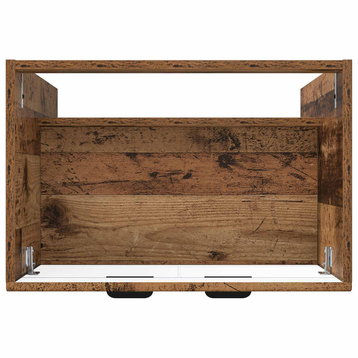 Bad møbel under vasken Gammelt træ 78,5 x 37,5 x 81 cm
