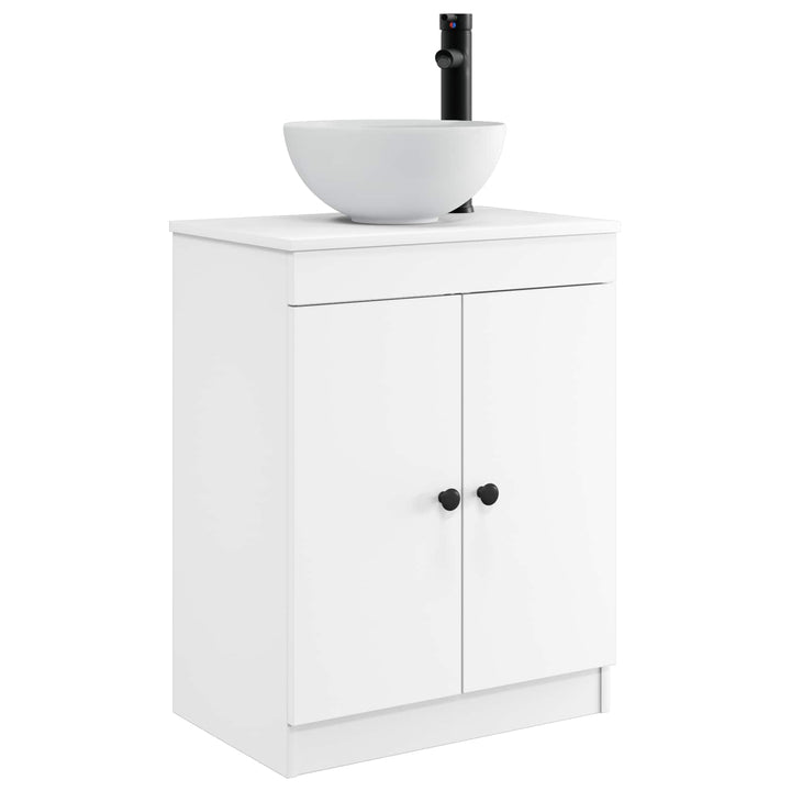 Badeværelsesvask med vask Hvid 54 x 35 x 83 cm Konstrueret træ