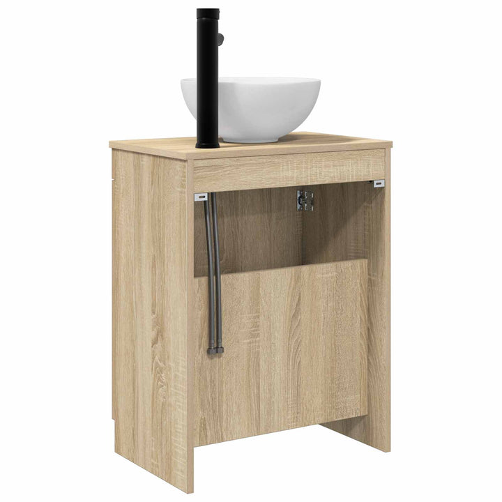 Badeværelsesvask med vask Sonoma-eg 54 x 35 x 83 cm