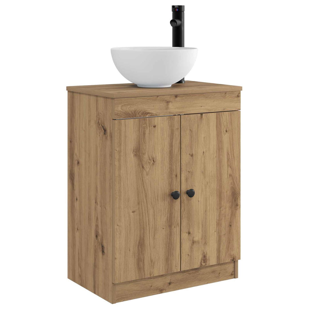 Badeværelsesvask med vask Artisan-eg 54 x 35 x 83 cm
