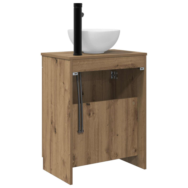 Badeværelsesvask med vask Artisan-eg 54 x 35 x 83 cm