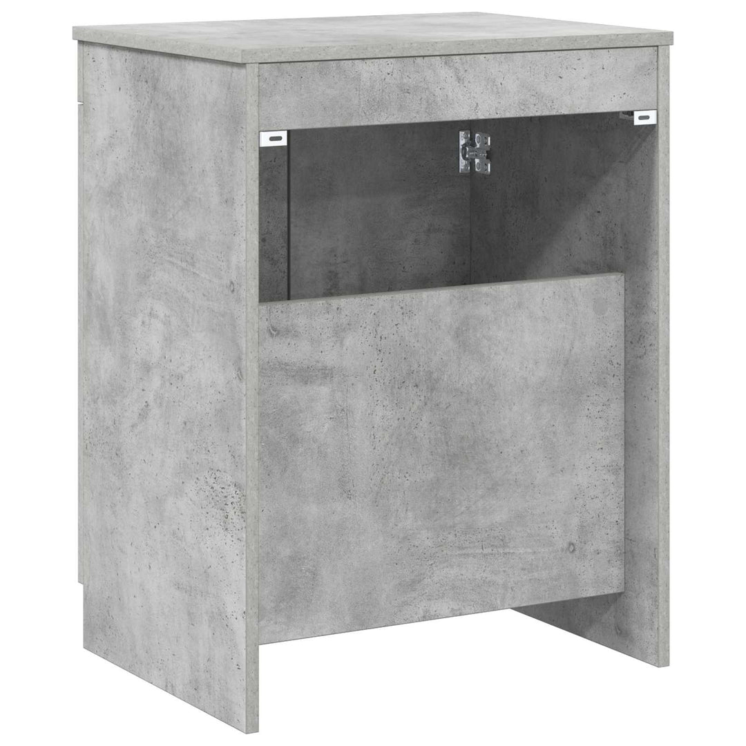 Badeværelsesskab Betongrå 54 x 41 x 70 cm Konstrueret træ