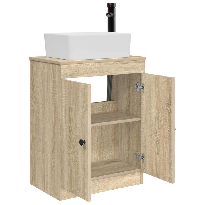 Badeværelsesvask med vask Sonoma-eg 54 x 35 x 83 cm