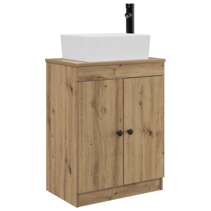Badeværelsesvask med vask Artisan-eg 54 x 35 x 83 cm