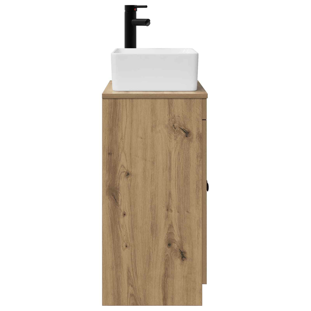 Badeværelsesvask med vask Artisan-eg 54 x 35 x 83 cm