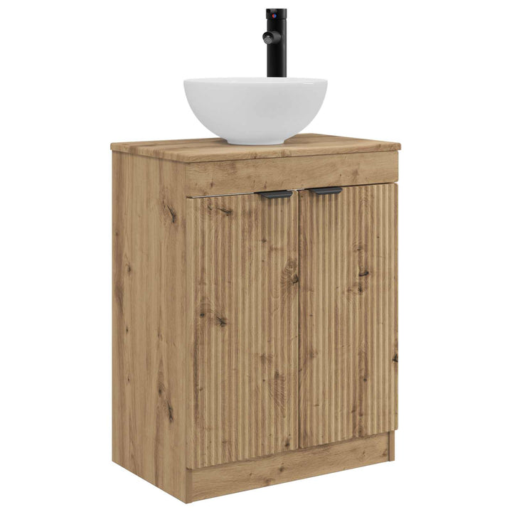 Badeværelsesvask med vask Artisan-eg 54 x 35 x 83 cm