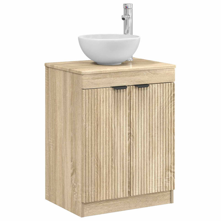 Badeværelsesskab Sonoma-eg 54 x 41 x 70 cm Konstrueret træ