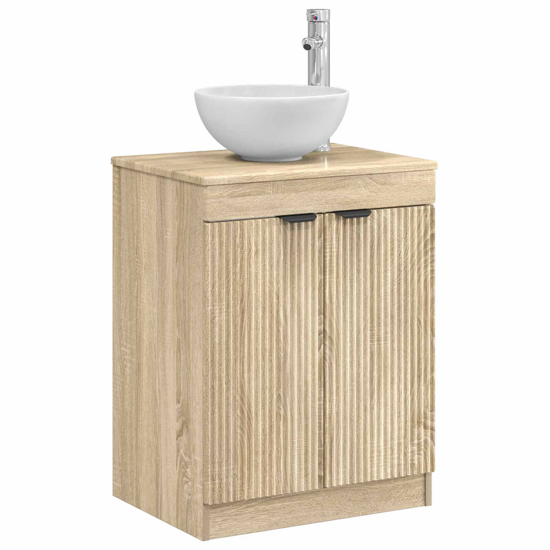 Badeværelsesskab Sonoma-eg 54 x 41 x 70 cm Konstrueret træ