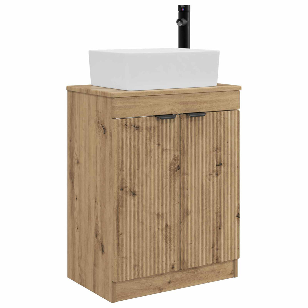Badeværelsesvask med vask Artisan-eg 54 x 35 x 83 cm