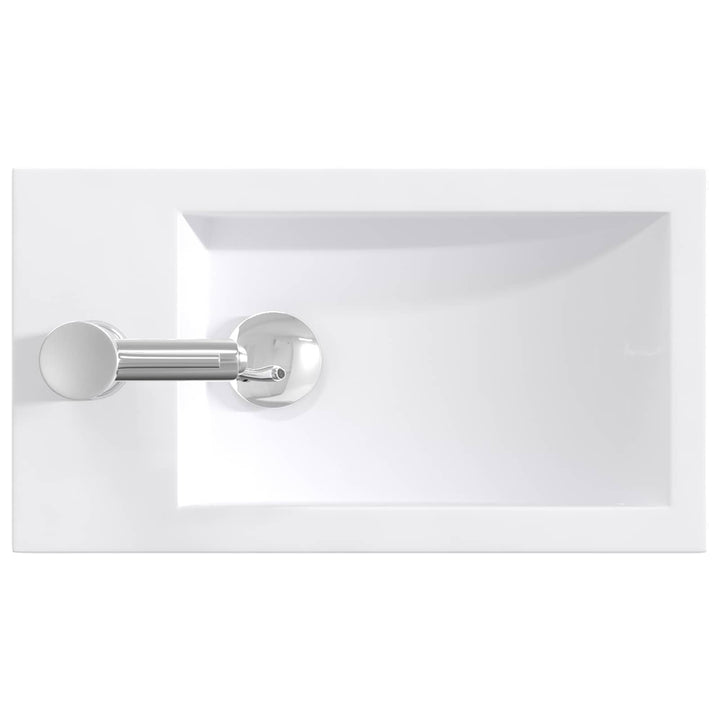 Badeværelses vaskeskål Krom 45,5 x 25,5 x 13 cm Metal