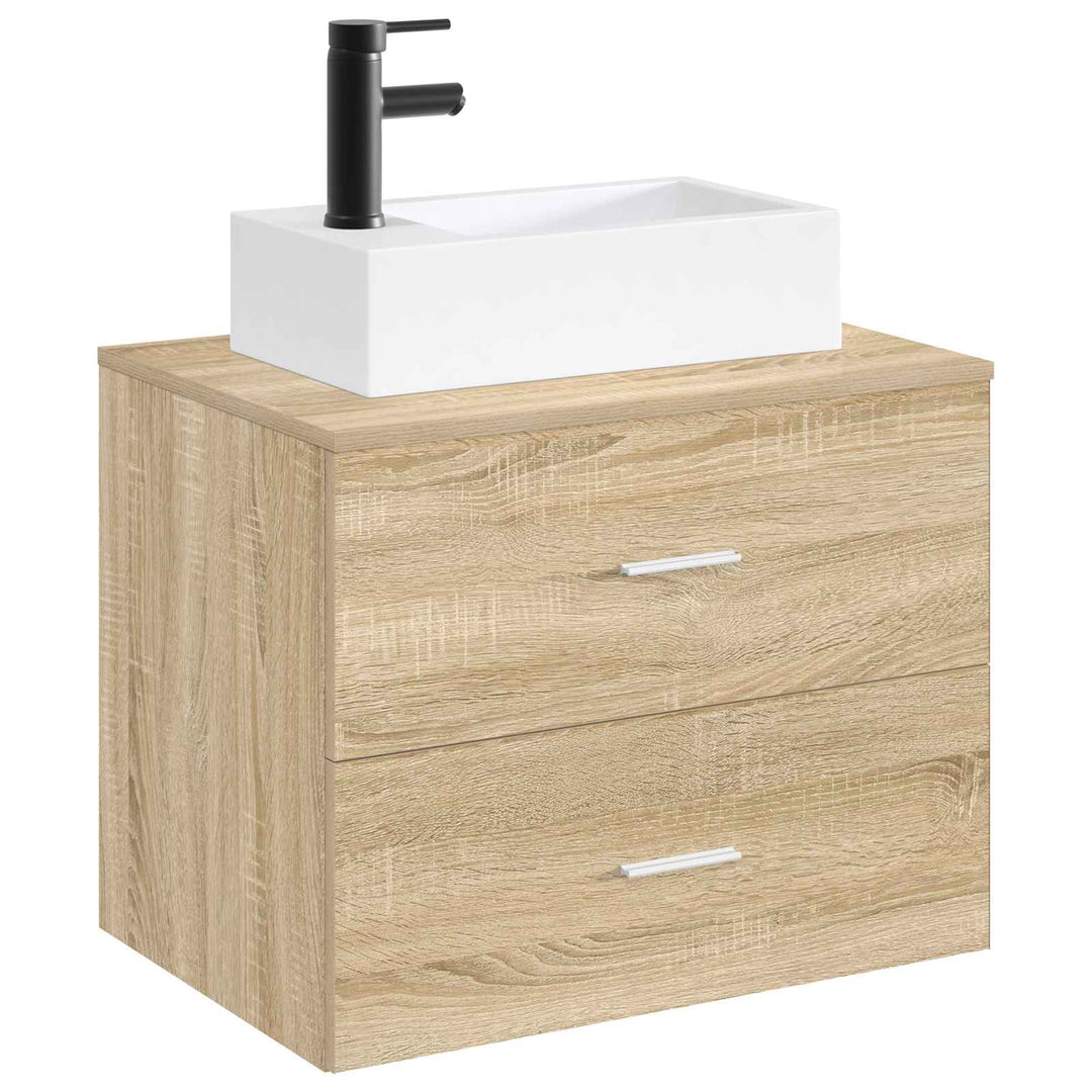Badeværelses vaskeskål Mat sort 45,5 x 25,5 x 13 cm Metal