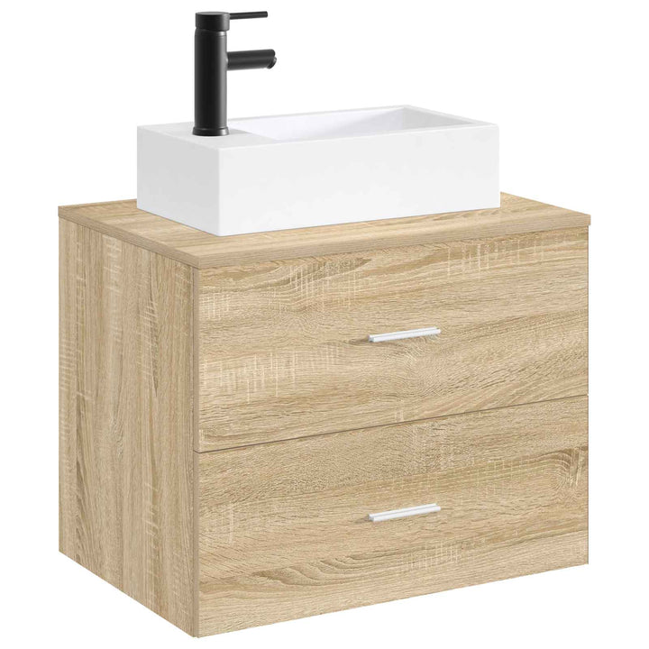 Badeværelses vaskeskål Mat sort 45,5 x 25,5 x 13 cm Metal