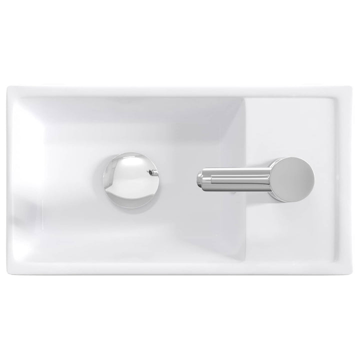 Badeværelses vaskeskål Krom 40,5 x 22,5 x 11,5 cm Metal