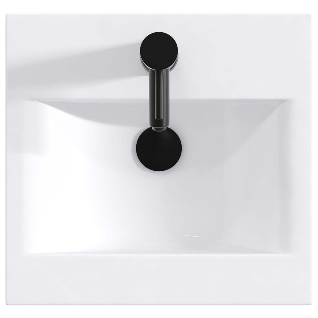 Badeværelses vaskeskål Mat sort 42 x 40 x 16,5 cm Metal
