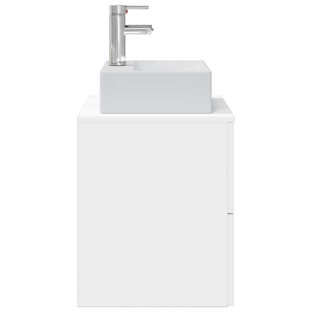 Væghængt håndvask skab Hvid 49,5 x 41 x 62,5 cm Konstrueret træ