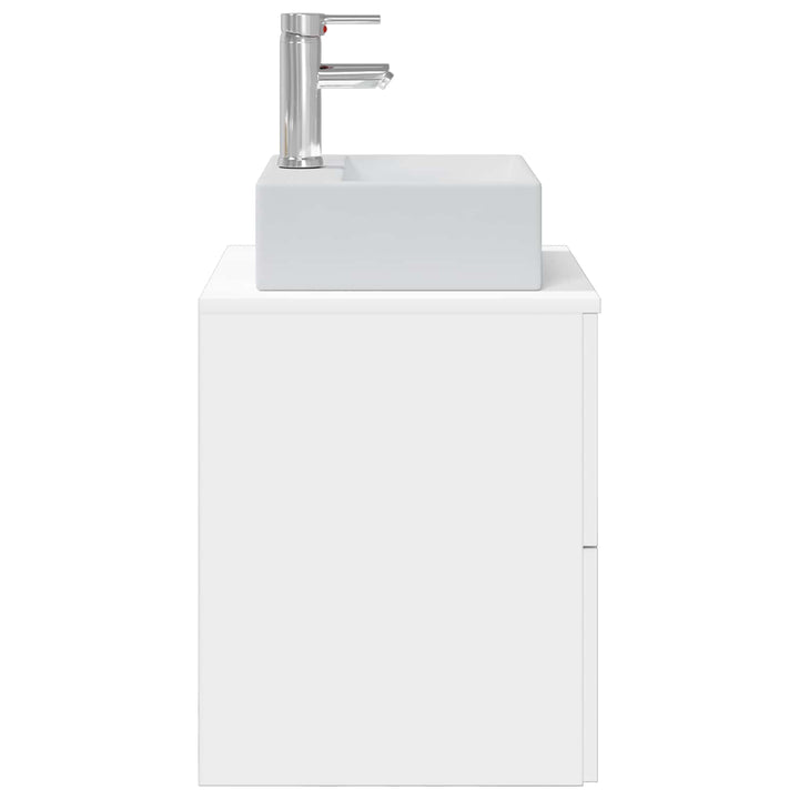 Væghængt håndvask skab Hvid 49,5 x 41 x 62,5 cm Konstrueret træ