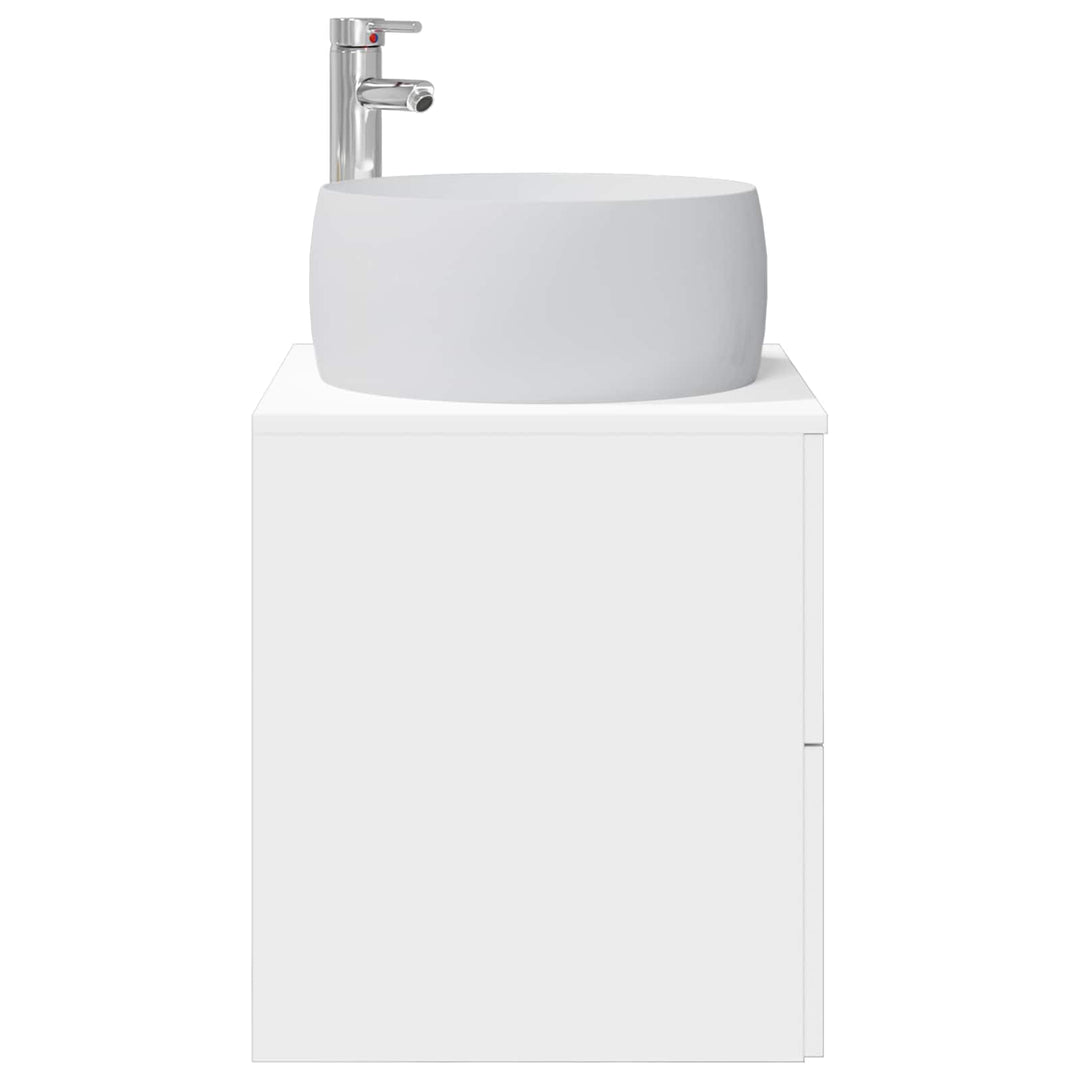 Væghængt håndvask skab Hvid 49,5 x 44,5 x 66 cm Konstrueret træ