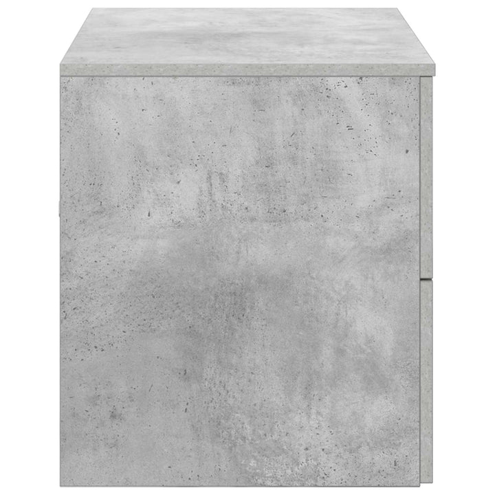 Væghængt badeværelsesskab Betongrå 62,5 x 44,5 x 50 cm